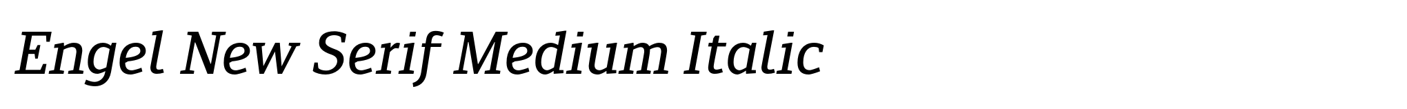 Engel New Serif Medium Italic image